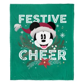 Mickey Mouse; Festive Cheer Aggretsuko Comics Silk Touch Throw Blanket; 50" x 60"