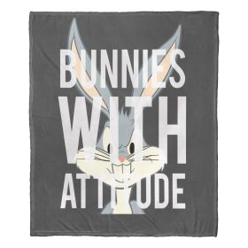 Looney Tunes; Attitude Aggretsuko Comics Silk Touch Throw Blanket; 50" x 60"