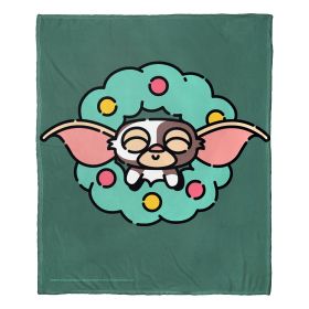 Gremlins; Festive Gizmo Aggretsuko Comics Silk Touch Throw Blanket; 50" x 60"