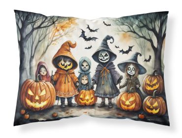 Trick or Treaters Spooky Halloween Standard Pillowcase Lightweight Super Soft Easy Care Decorative Artwork Pillowcase, Standard