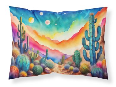 Cactus in Color Standard Pillowcase Lightweight Super Soft Easy Care Decorative Artwork Pillowcase, Standard