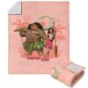 Disney Moana 2 Big Sis Lil Sis Silk Touch Sherpa Throw Blanket 50X60 Inches