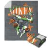 Nickelodeon Teenage Mutant Ninja Turtles Mikey TMNT Silk Touch Sherpa Throw Blanket 50X60 Inches