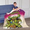 Nickelodeon Teenage Mutant Ninja Turtles TMNT Comic Silk Touch Sherpa Throw Blanket 50X60 Inches