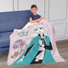 Disney Frozen Daring By Nature Silk Touch Sherpa Throw Blanket 50X60 Inches