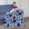 Eyes And Cats Silk Touch Sherpa Throw Blanket 50X60 Inches