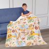 Disney Lion King Jungle Pattern Silk Touch Sherpa Throw Blanket 50X60 Inches