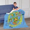 Nickelodeon Teenage Mutant Ninja Turtles Cowabunga Turtles Silk Touch Sherpa Throw Blanket 50X60 Inches