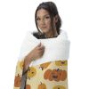 Funky Pumpkins Silk Touch Sherpa Throw Blanket 50X60 Inches