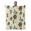 Disney Moana 2 Island Pattern Silk Touch Throw Blanket 50X60 Inches