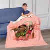 Disney Moana 2 Big Sis Lil Sis Silk Touch Sherpa Throw Blanket 50X60 Inches