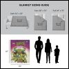 Nickelodeon Teenage Mutant Ninja Turtles TMNT Comic Silk Touch Sherpa Throw Blanket 50X60 Inches