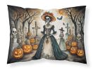 La Catrina Skeleton Spooky Halloween Standard Pillowcase Lightweight Super Soft Easy Care Decorative Artwork Pillowcase, Standard