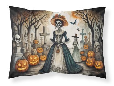 La Catrina Skeleton Spooky Halloween Standard Pillowcase Lightweight Super Soft Easy Care Decorative Artwork Pillowcase, Standard (Default: Default)