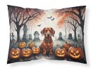 Dachshund Spooky Halloween Standard Pillowcase Lightweight Super Soft Easy Care Decorative Artwork Pillowcase, Standard