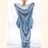 Shark Blanket Hoodie Onesie Adult Kid Cozy Shark Hoodie Blanket - Soft Flannel Wearable Sleeping Bag, Machine Washable